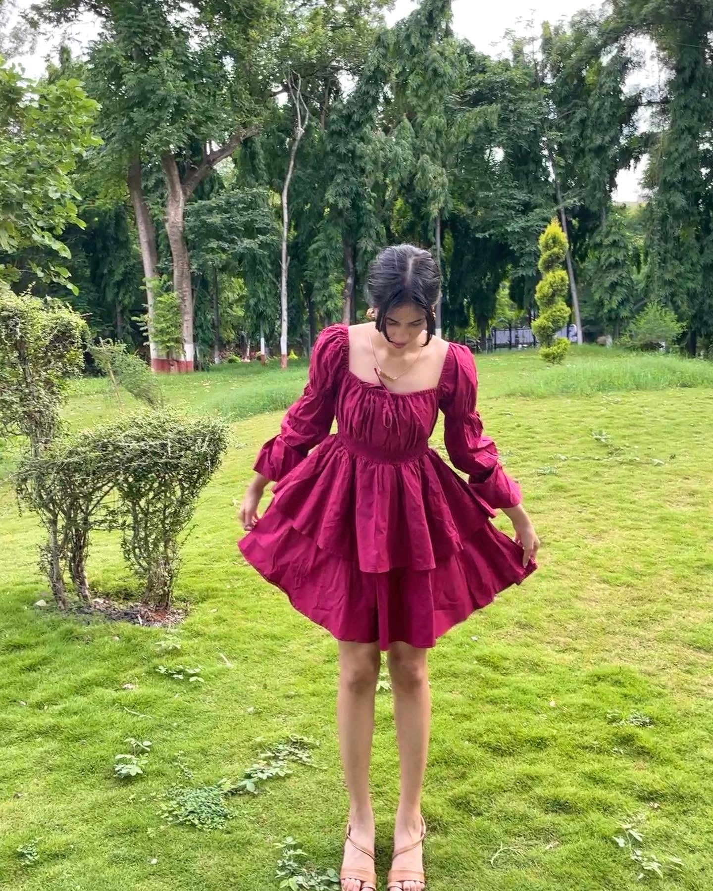 Cindrella burgundy dress - Emprall