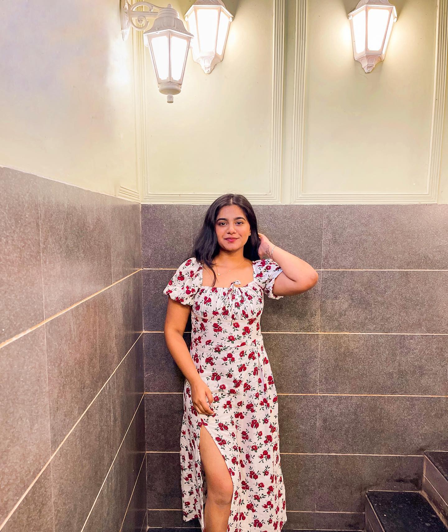 Madison White floral dress - Emprall