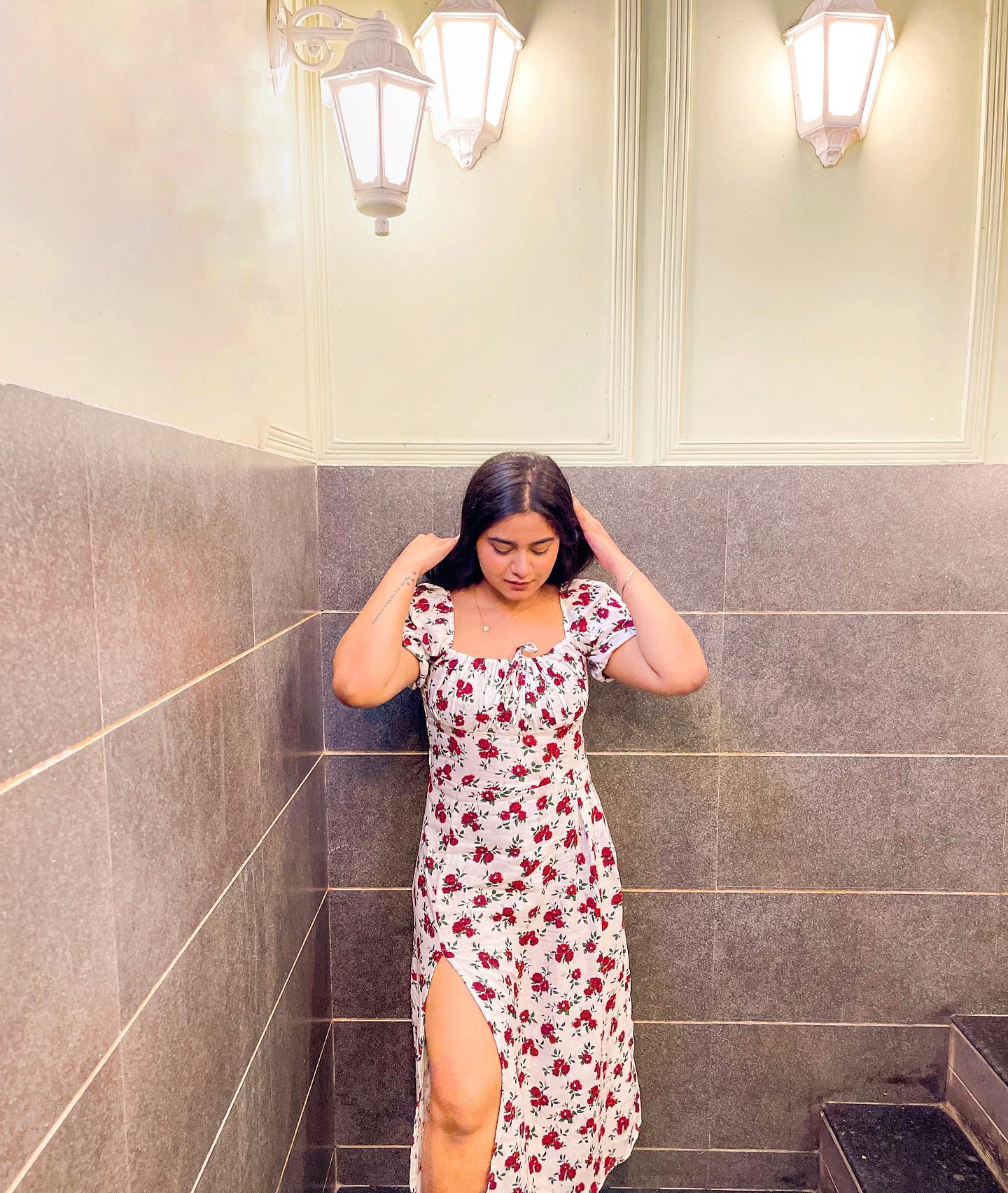 Madison White floral dress - Emprall