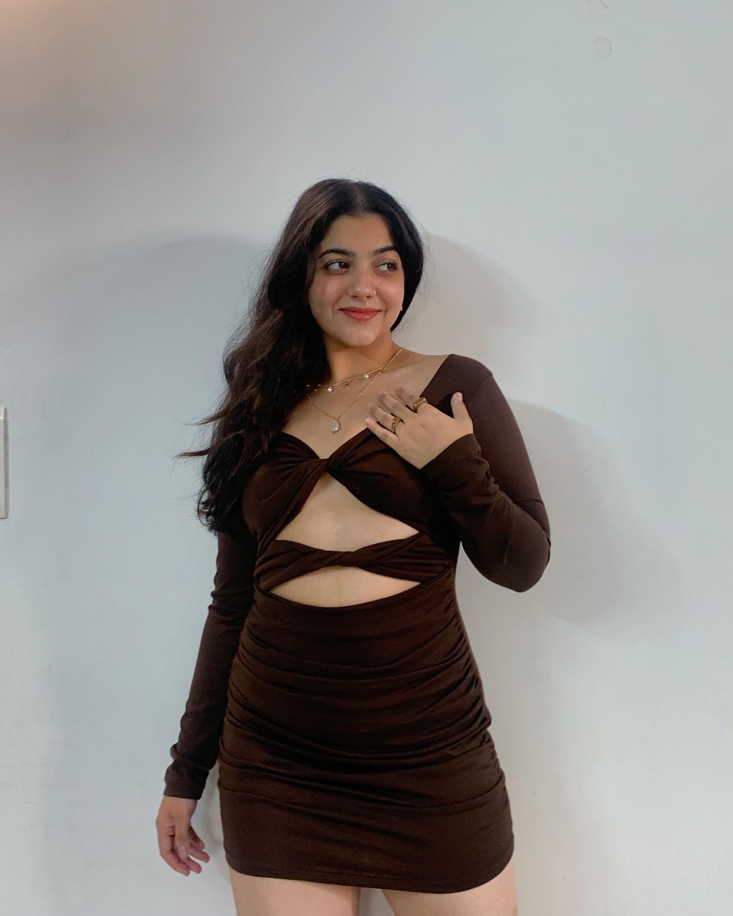 Noelle brown criss cross dress - Emprall