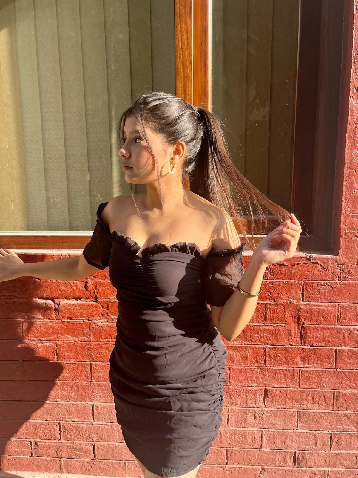 Kenzie black off shoulder dress - Emprall