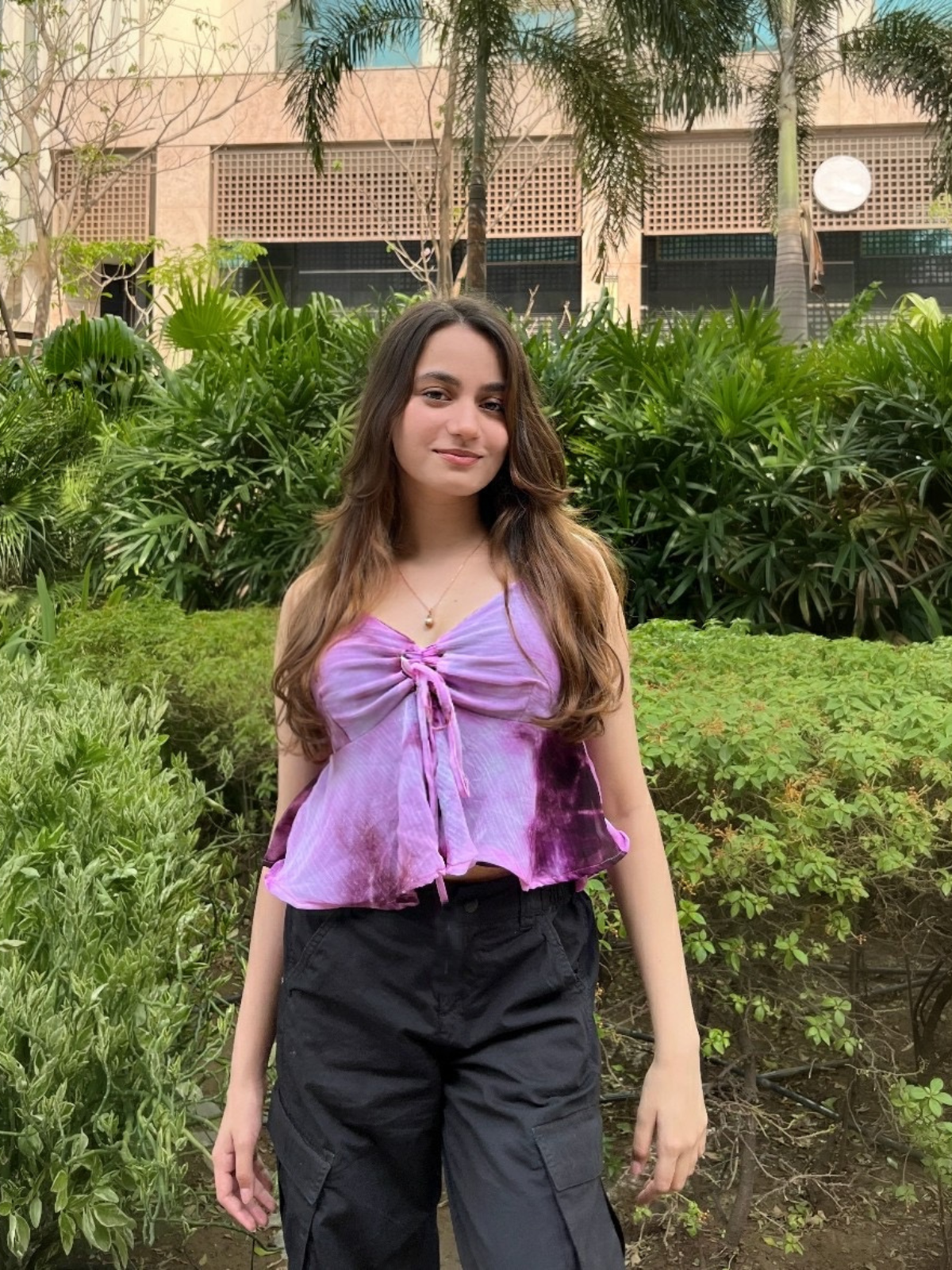 Edith wine tie & dye top - Emprall