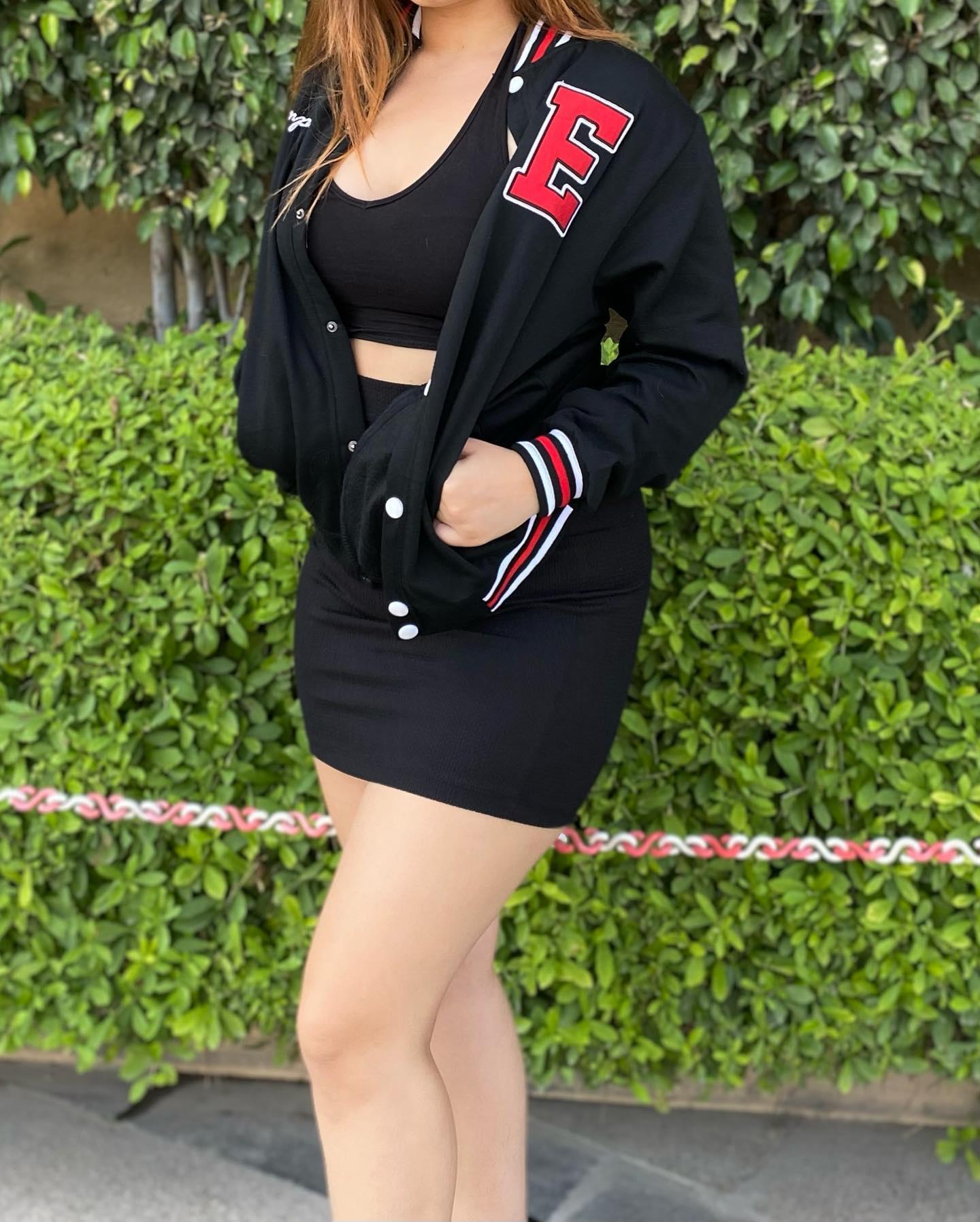 Black Varsity Jacket - Emprall