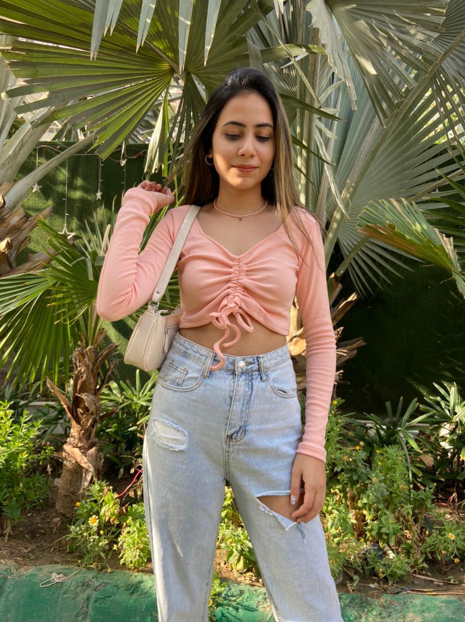 Peach Ruched top - Emprall