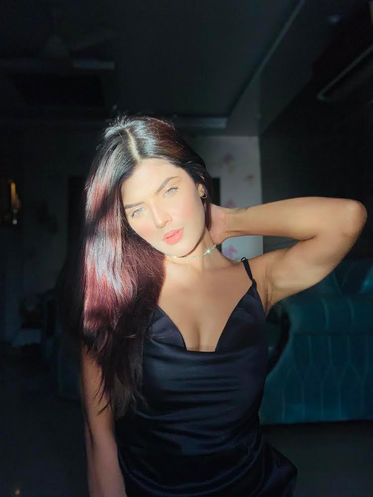 Eternity Black Satin Dress - Emprall