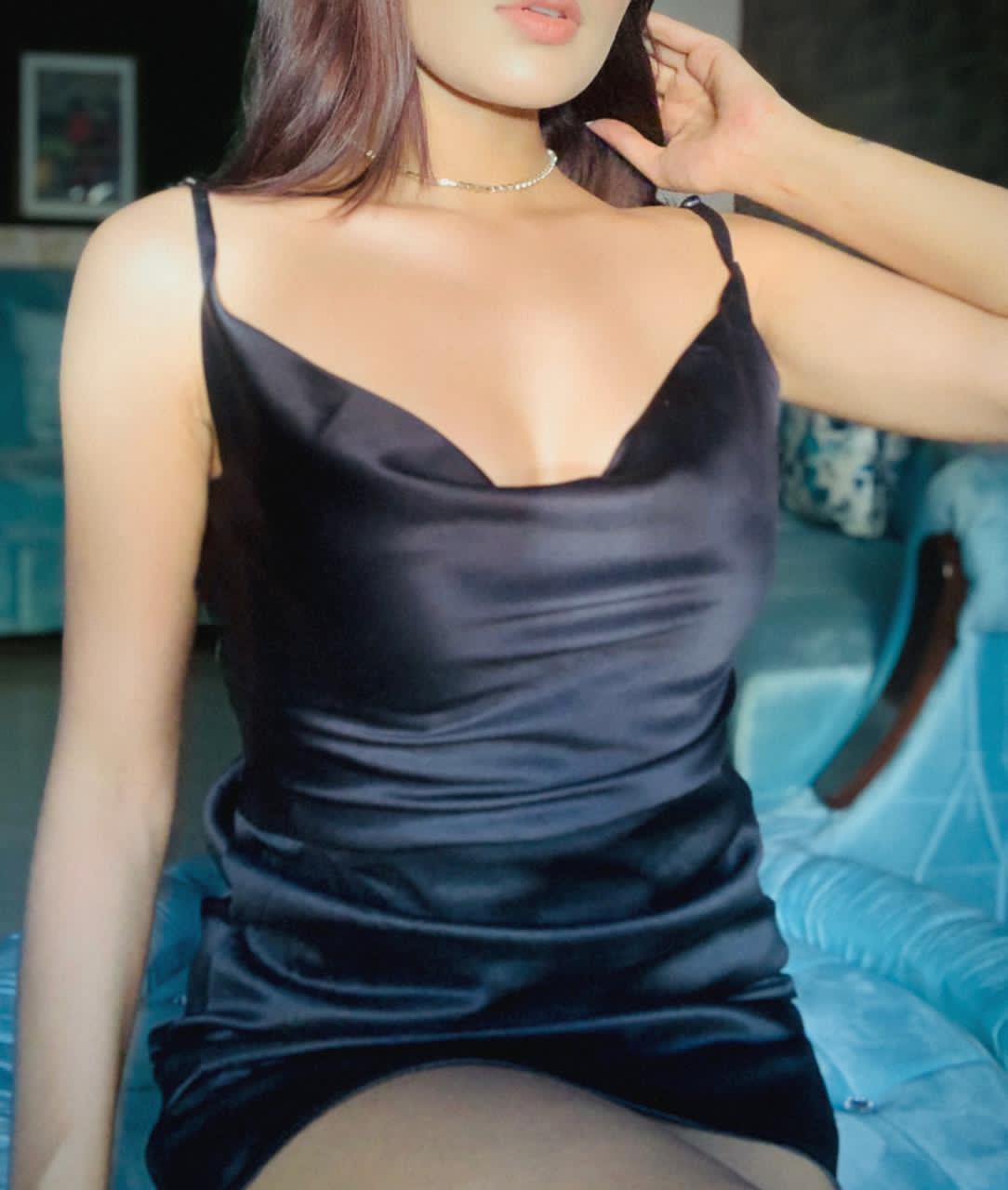 Eternity Black Satin Dress - Emprall