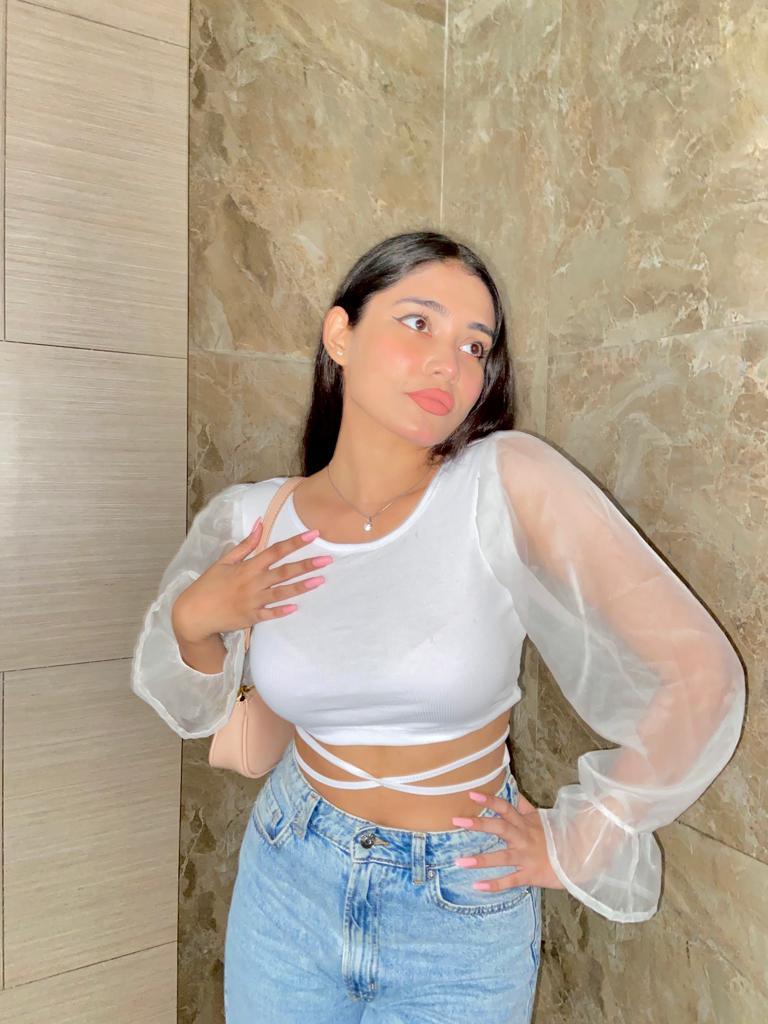 Samara organza top white - Emprall