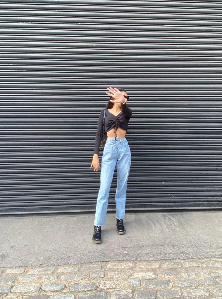 Black Ruched top - Emprall