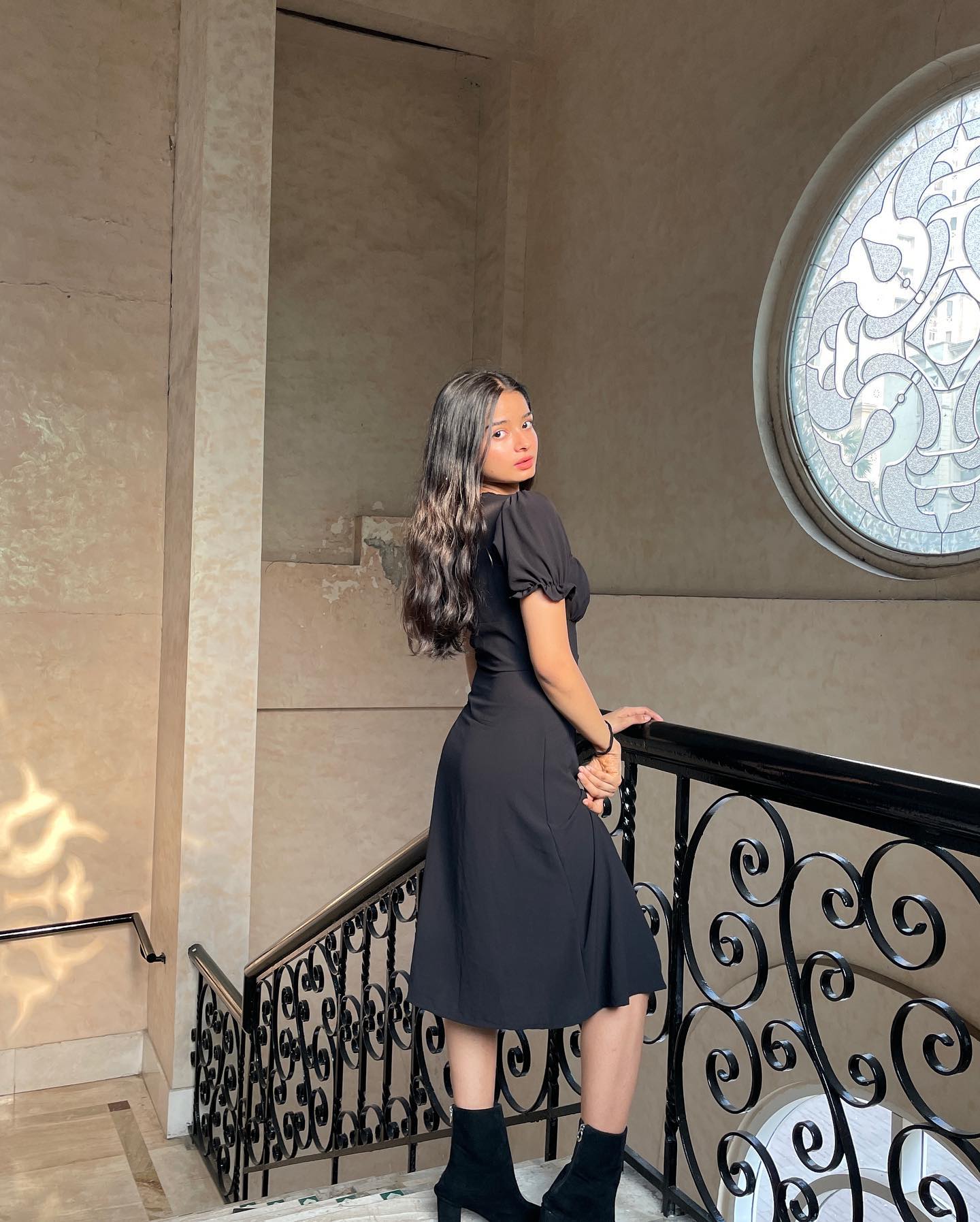 Betty midi black dress - Emprall