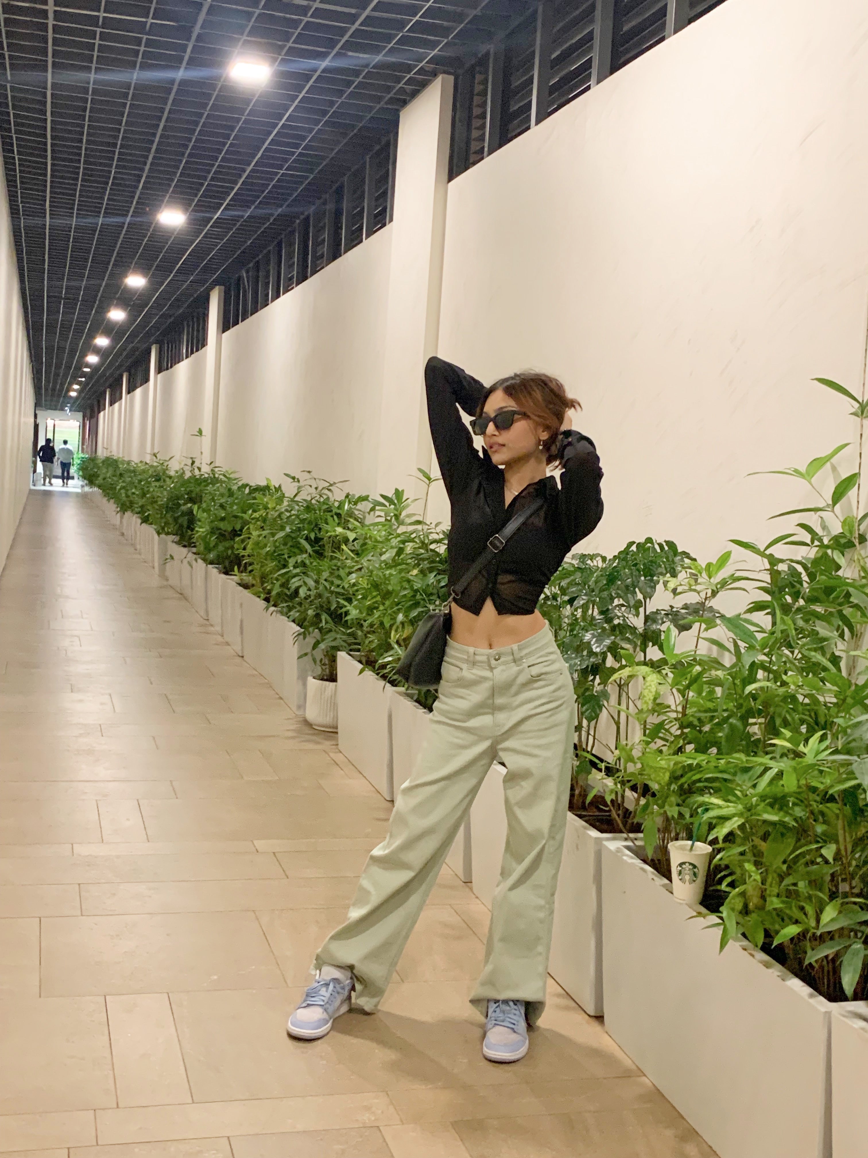 Trixie black mesh shirt top - Emprall