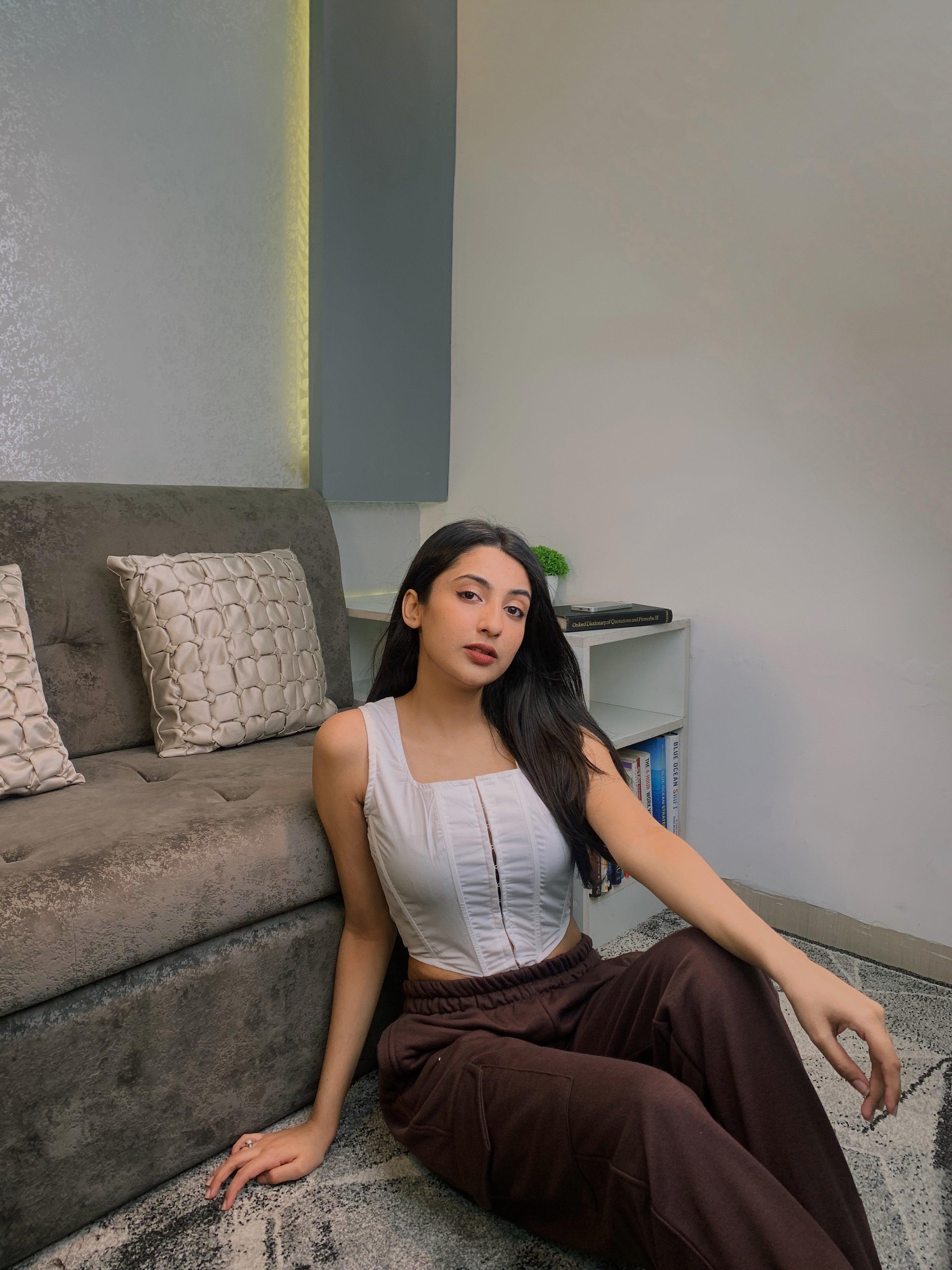 Shea white corset top - Emprall