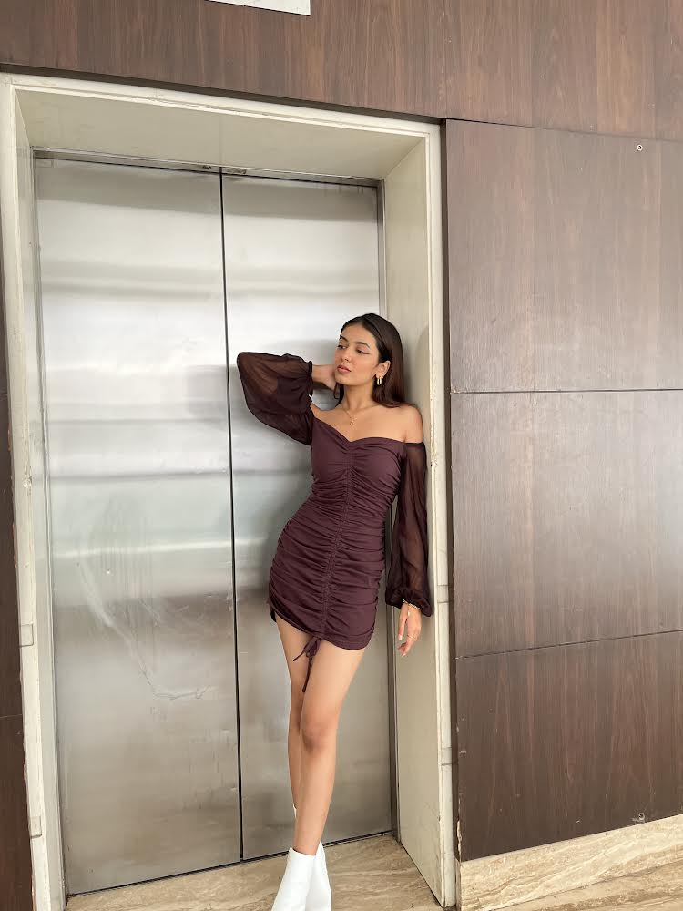 Jazlin brown dress - Emprall