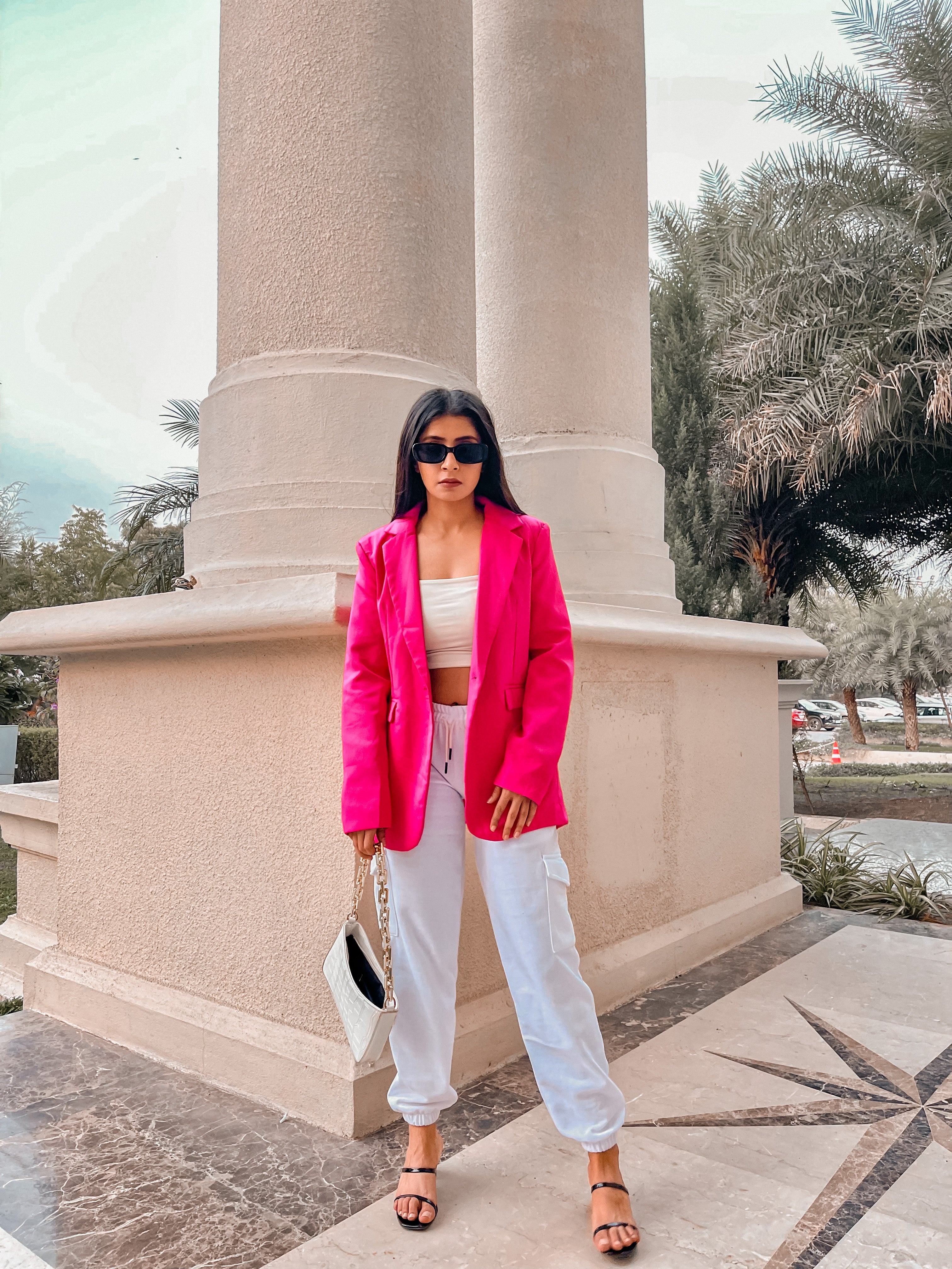 White cargo joggers - Emprall