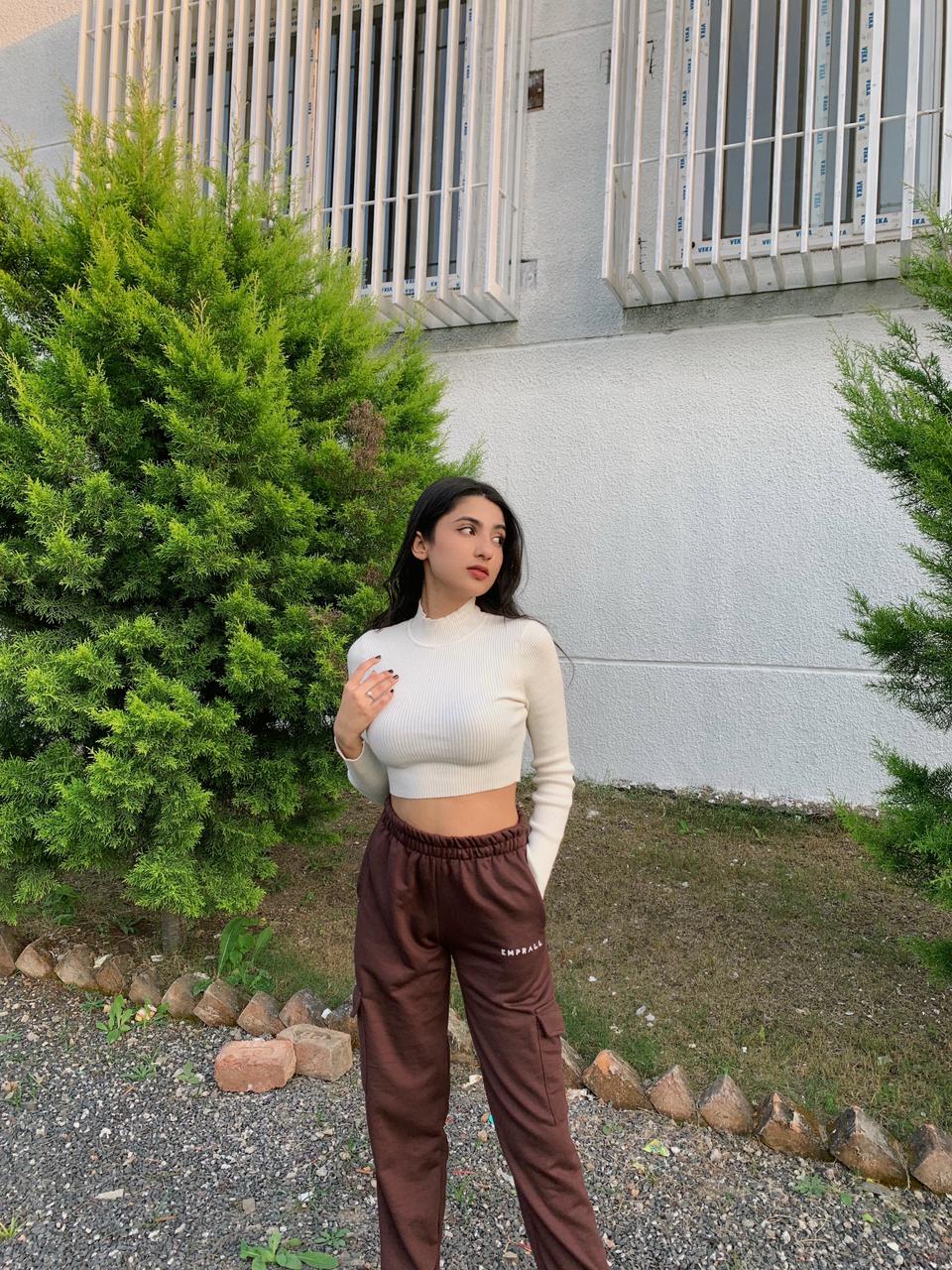 Coffee brown Cargo joggers - Emprall