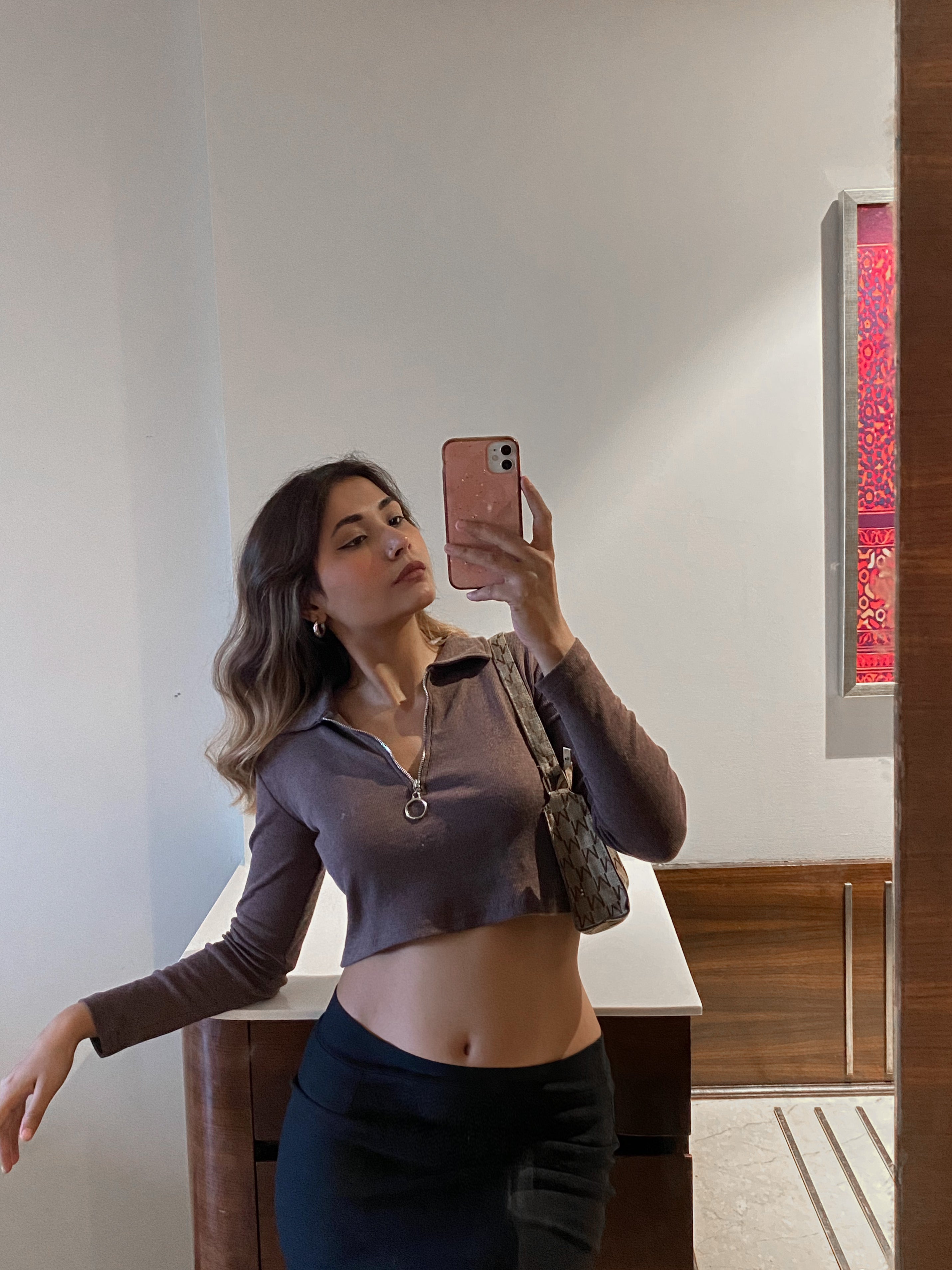 EMMY BROWN ZIPPER POLO - Emprall