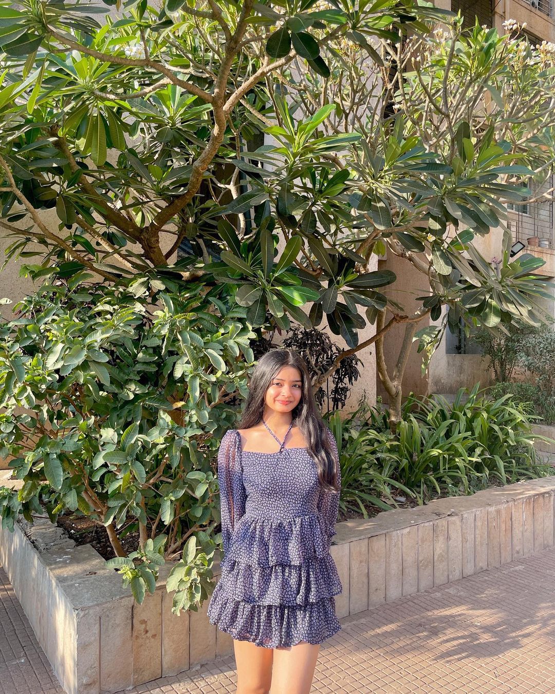 Yvette black floral padded dress - Emprall