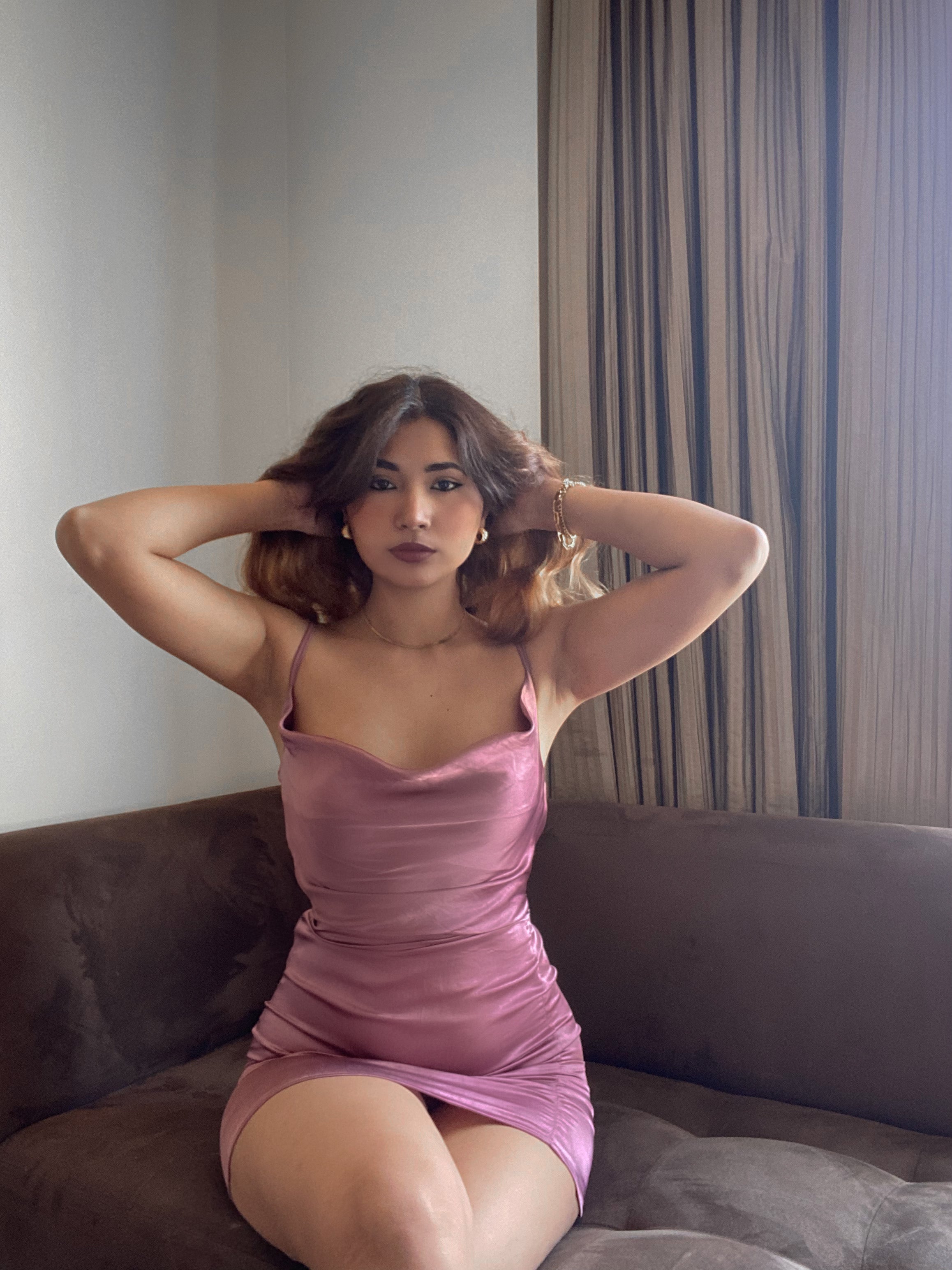 The Aurora Satin Dress - Emprall