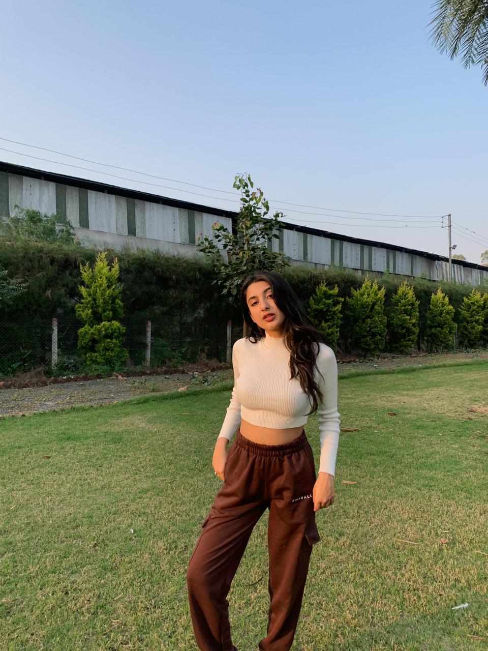 Coffee brown Cargo joggers - Emprall