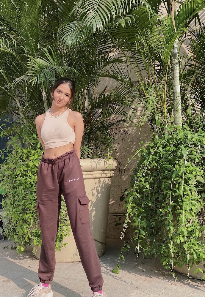 Coffee brown Cargo joggers - Emprall