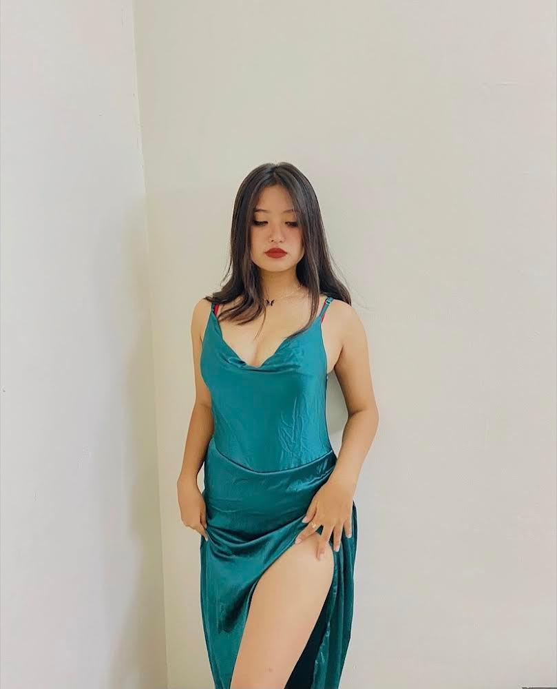 Emerald green satin dress - Emprall