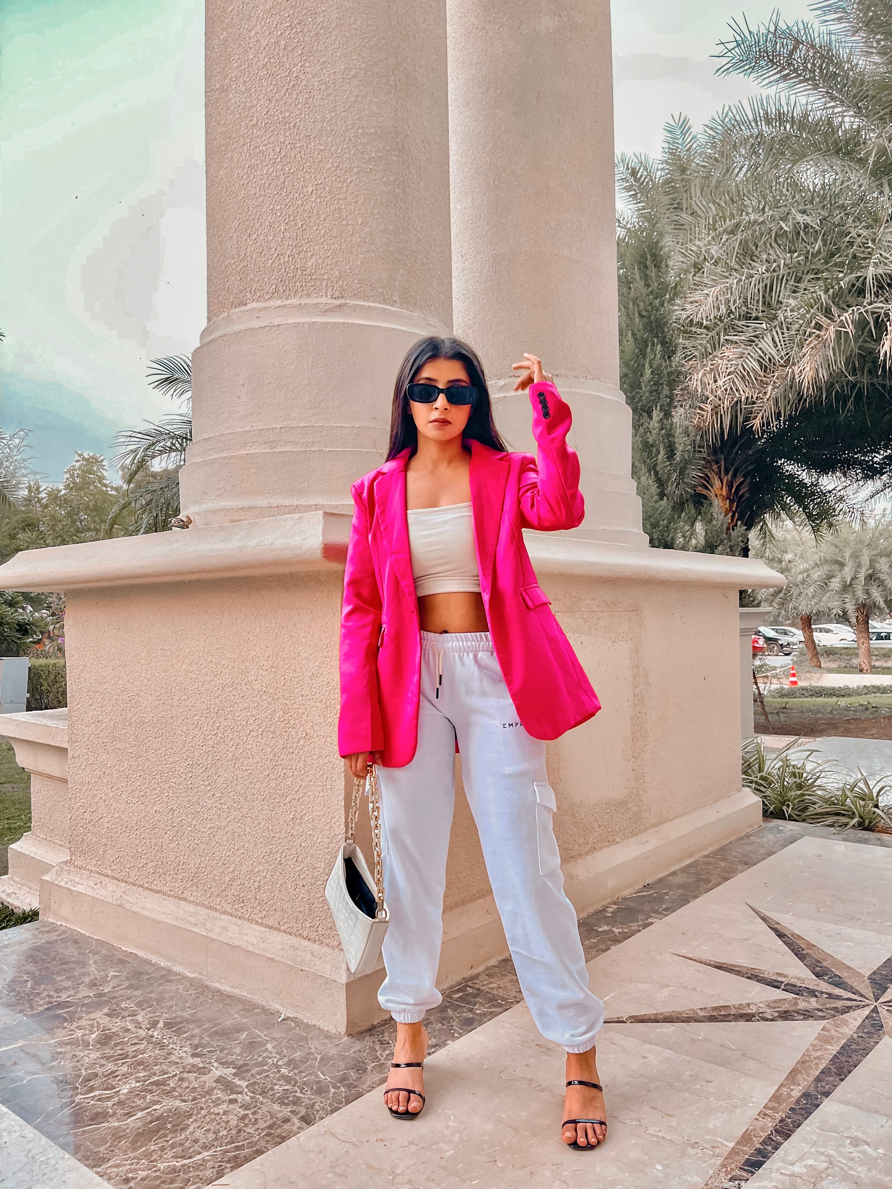 White cargo joggers - Emprall