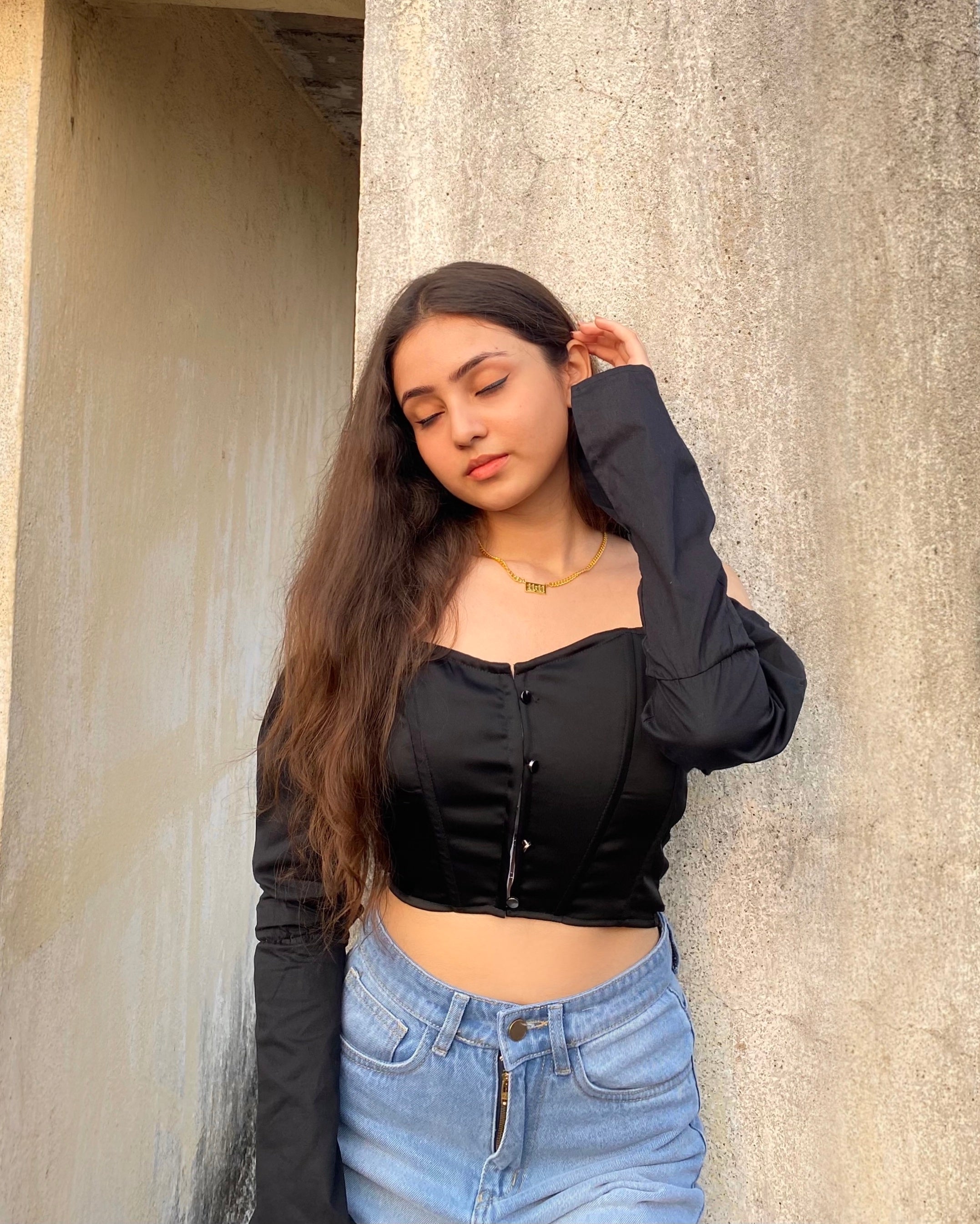 Nova corset top Black - Emprall