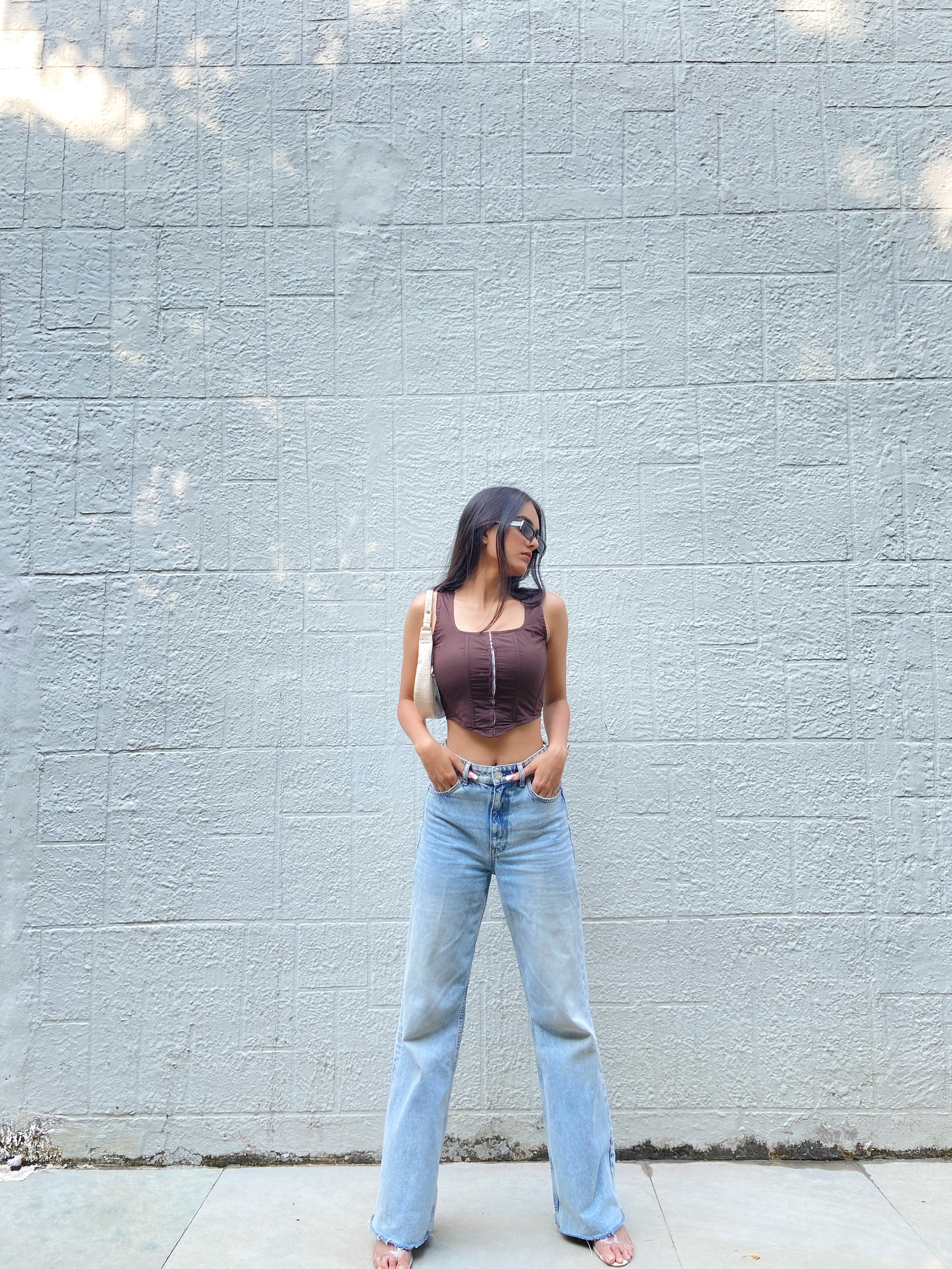 Shea Cocoa brown corset top - Emprall