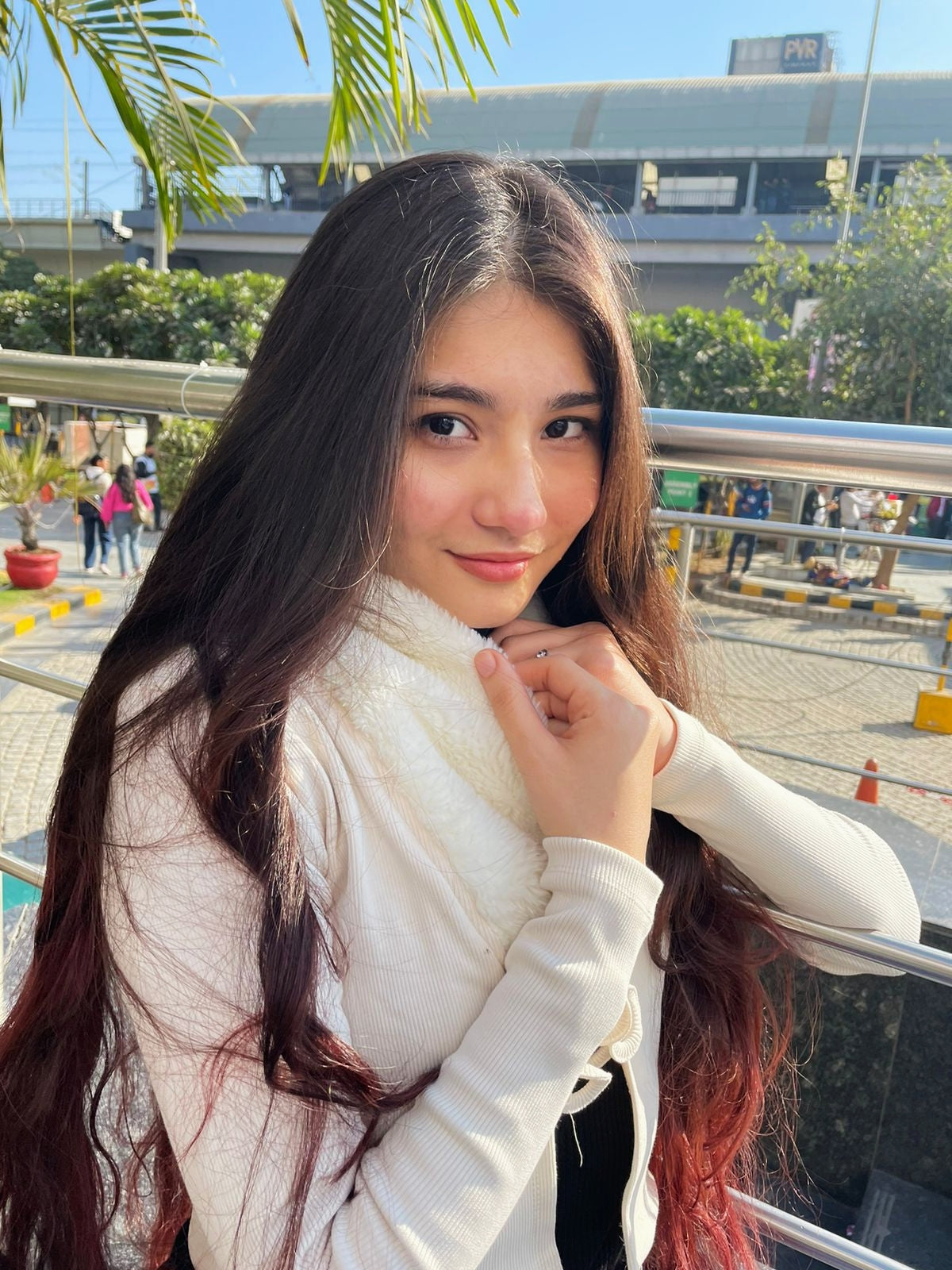 Zuri Cream faux cardigan top - Emprall