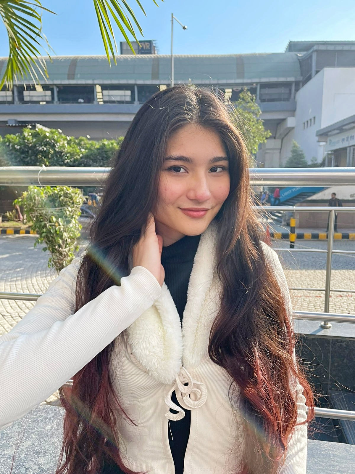 Zuri Cream faux cardigan top - Emprall