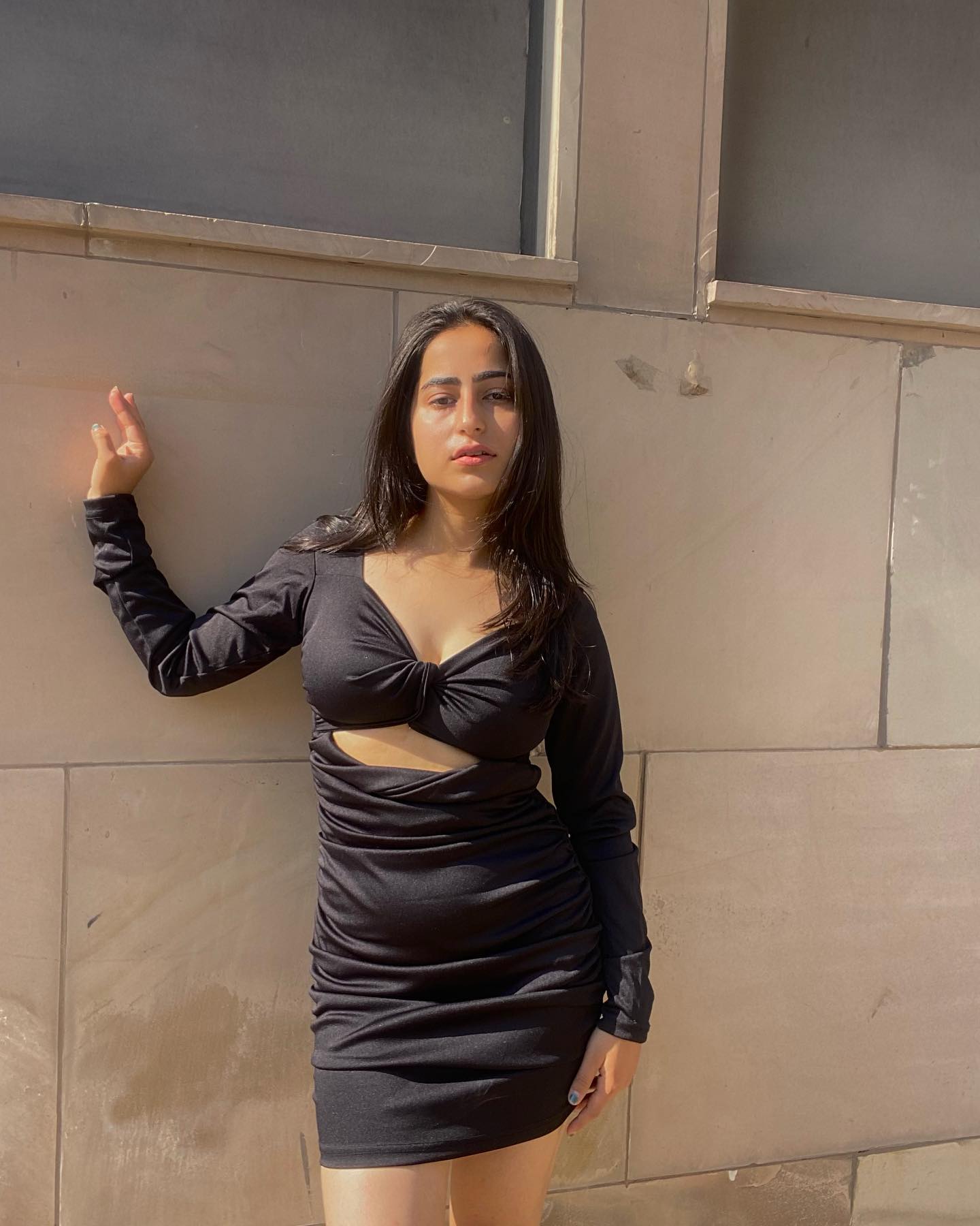 Noelle black criss cross dress - Emprall