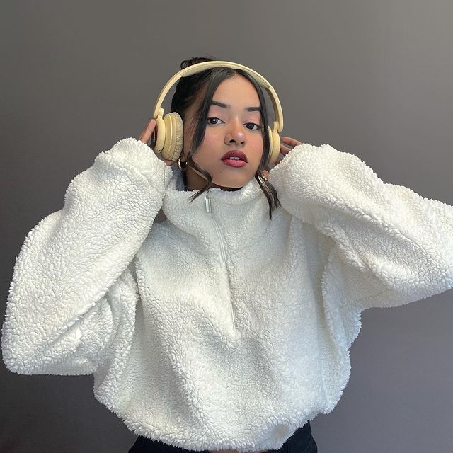 White polar fleece Oversized jacket - Emprall