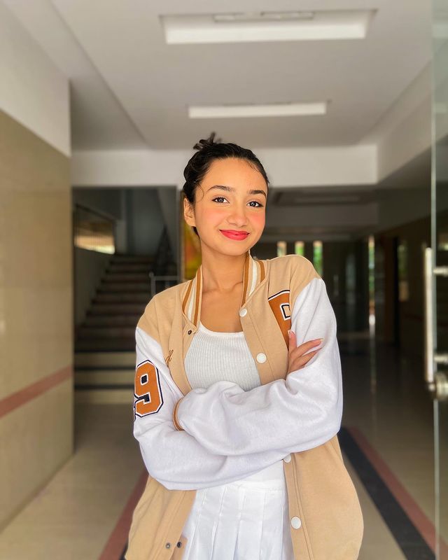 Beige Varsity Jacket - Emprall