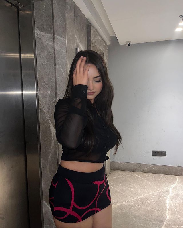 Trixie black mesh shirt top - Emprall