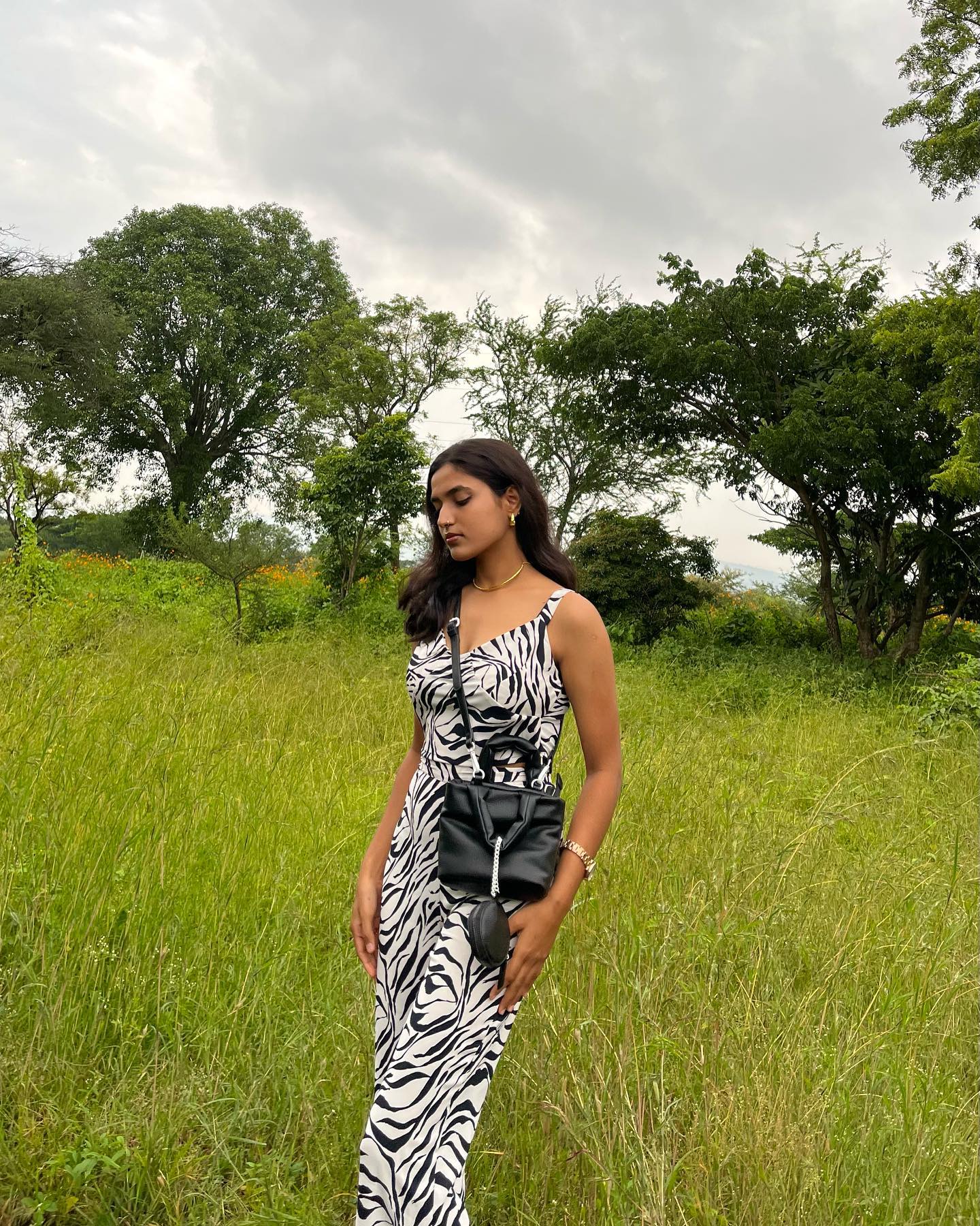 White zebra coord set - Emprall