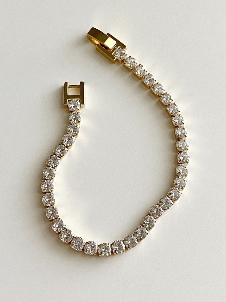LORAINE GOLD TENNIS BRACELET