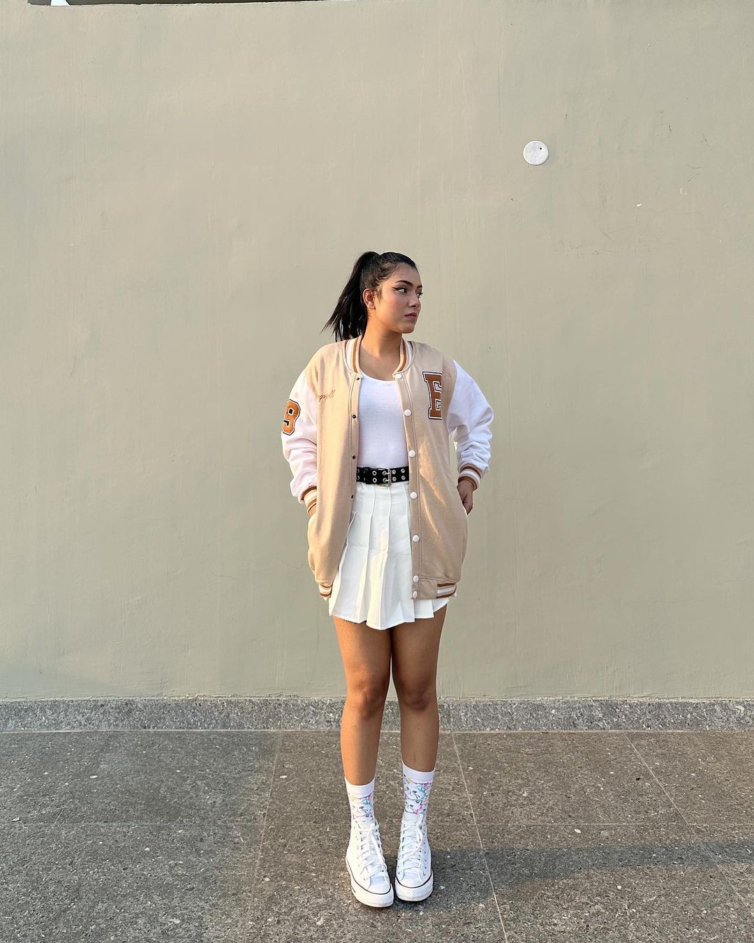 Aesthetic Female Baseball Jacket Shop High Quality Girls Varsity