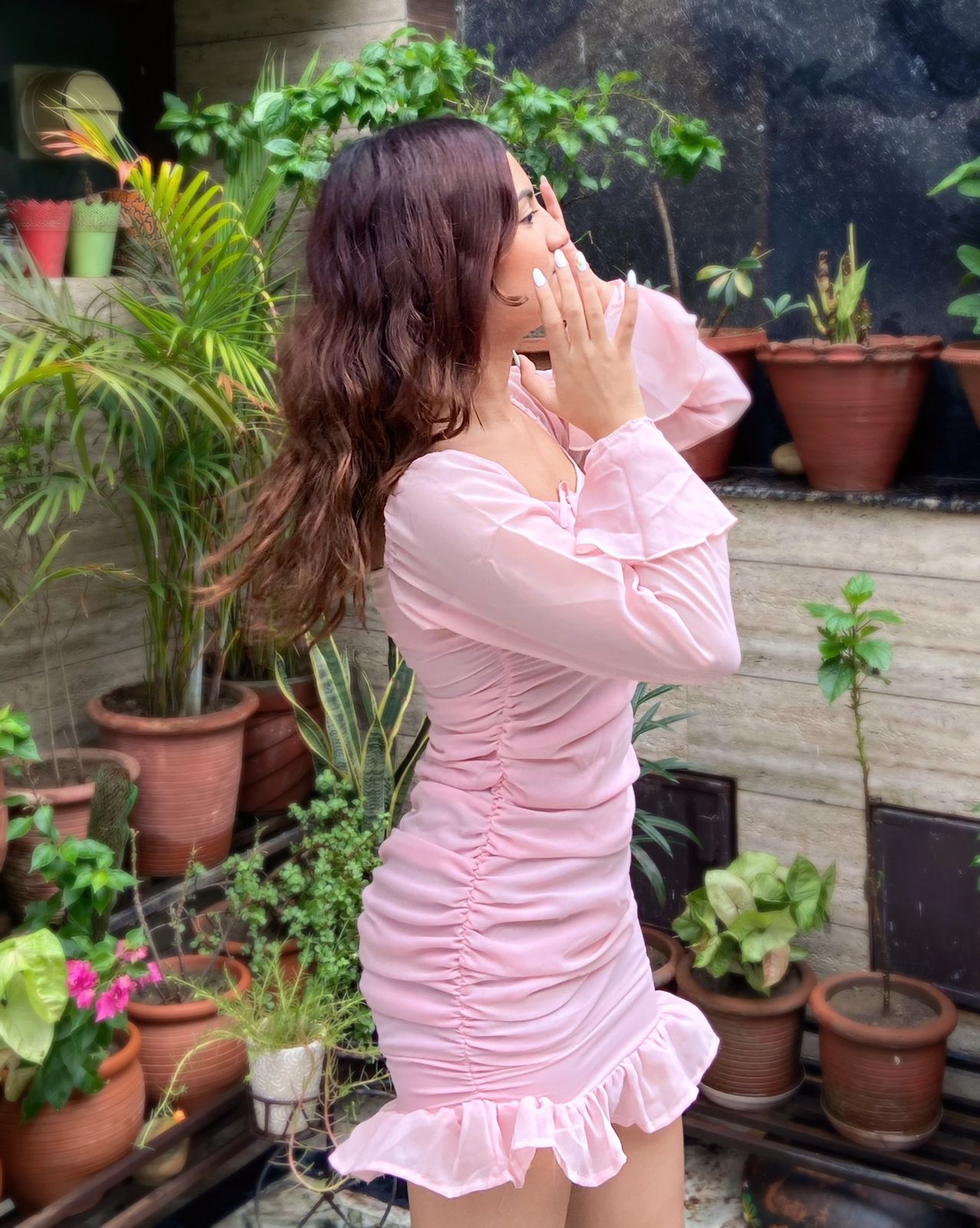 Feeling cute pink dress