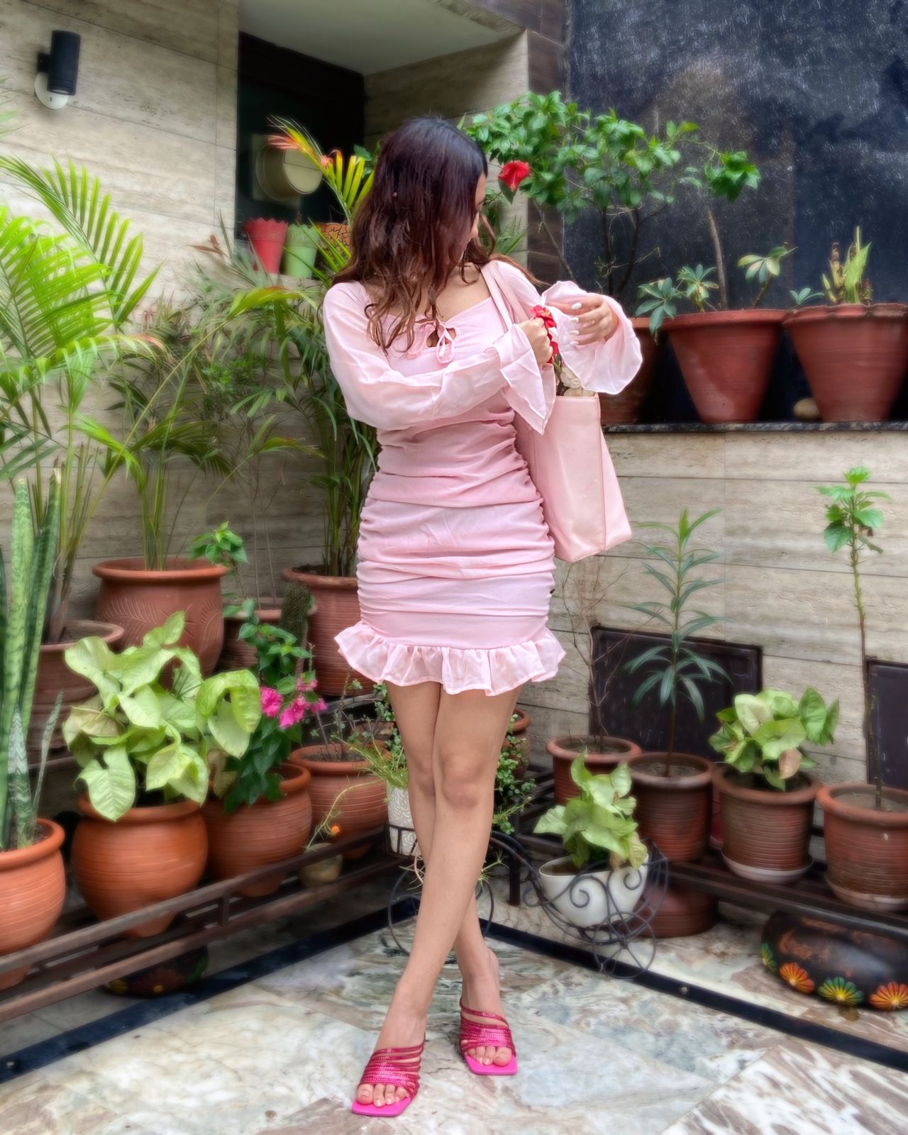 Feeling cute pink dress