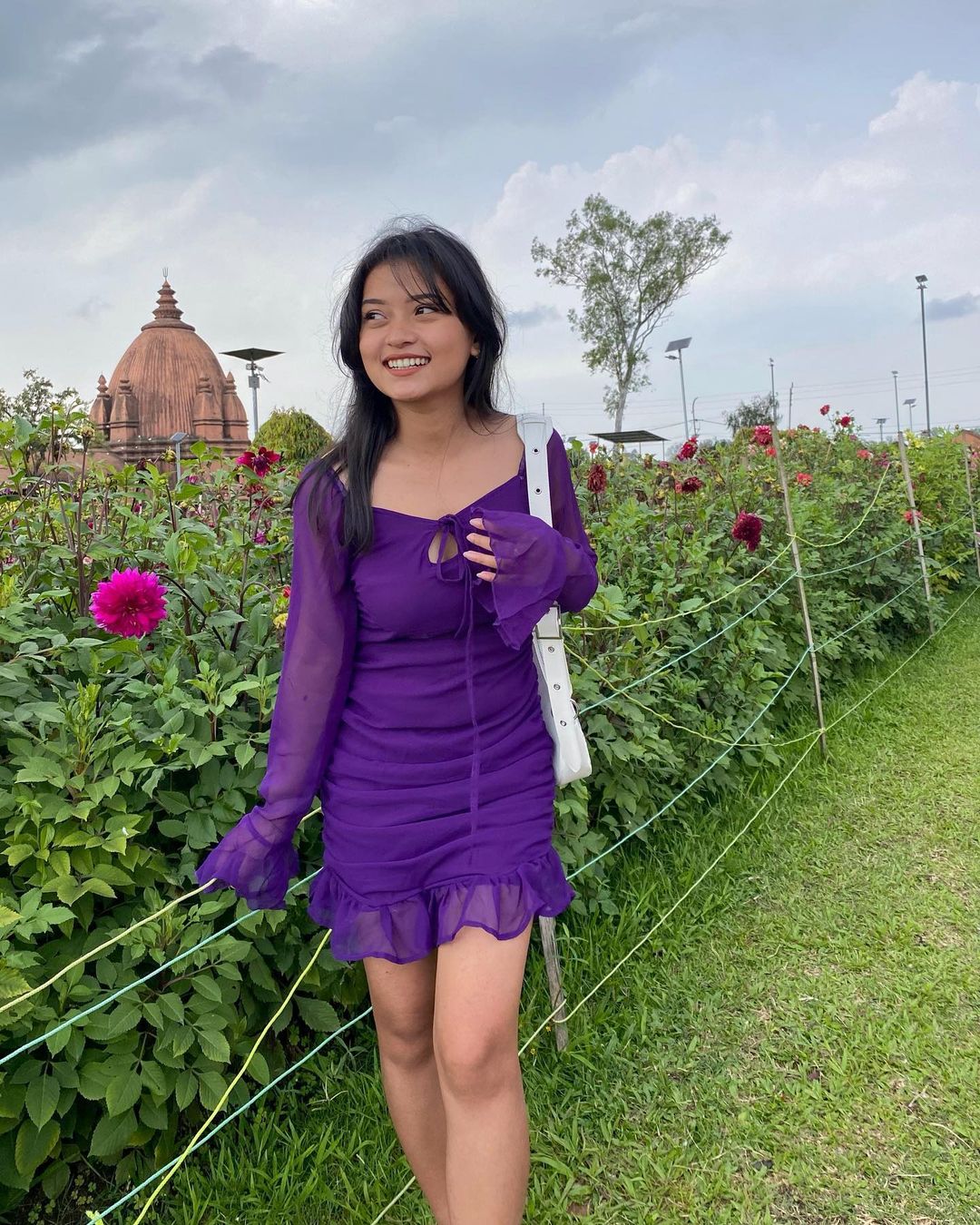 Gemstone purple dress